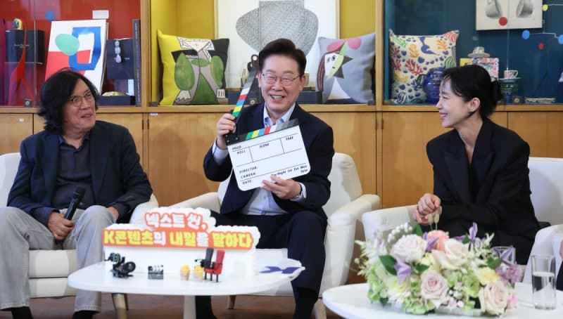 이재명 대통령, 프랑스서 영화인 만나 “독립영화 살리는 게 정부 역할”