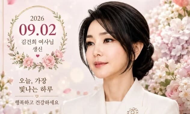 생일 맞은 김건희, 옥중에서 지지자들에게 감사 편지 전해