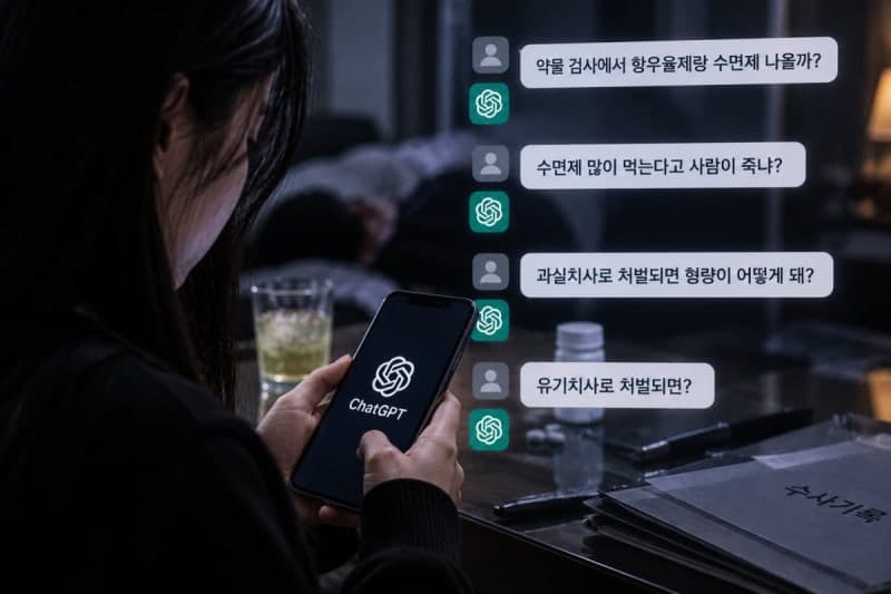 약물 살인 김소영, 범행 전후 챗GPT에 치사 가능성 반복 질문했다