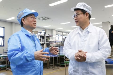 권형택 기보 이사장, 취임 후 첫 현장 행보…전력반도체 기업 규제 애로 청취