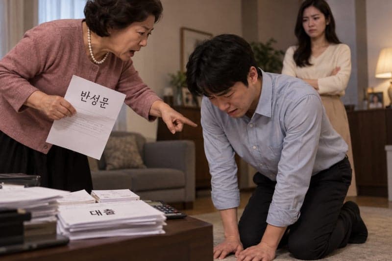 몰래 대출 들킨 남편, 장모의 무릎 꿇기 강요에 이혼 결심