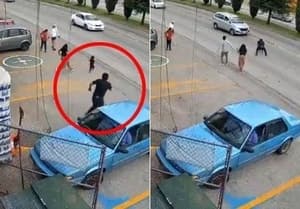 6차선 도로로 뛰어든 아이, 몸 던져 구한 멕시코 마트 직원의 '아빠 본능'