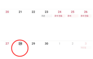 추석 연휴 직후 9월 28일 임시공휴일 지정될까…정부 공식 검토 없어