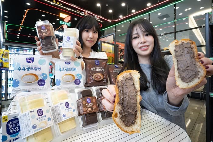 세븐일레븐, '소화가잘되는우유' 활용 프리미엄 디저트 4종 출시