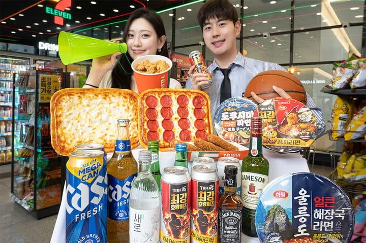 세븐일레븐, 아시안게임 '집관족' 겨냥 먹거리·주류 300종 할인