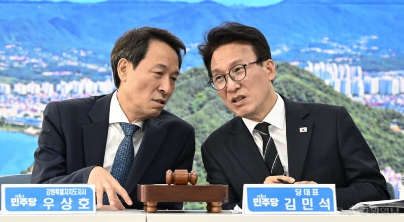 우상호 강원도지사 "강릉 민심 달라졌다"…민주당 지도부에 총력 지원 요청