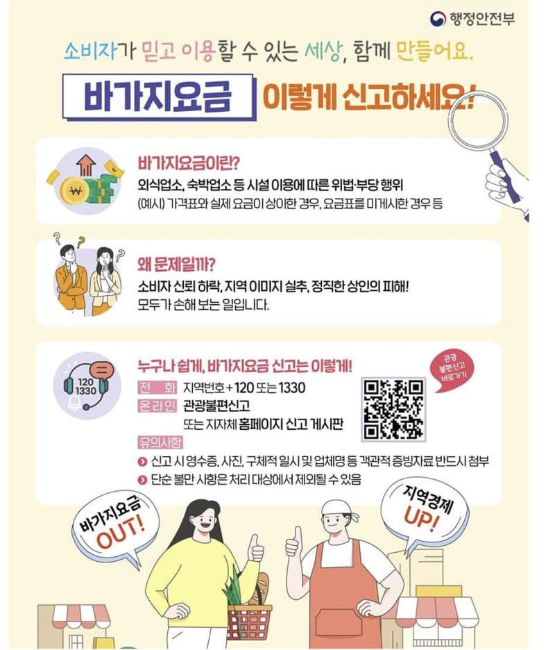 추석 앞두고 전통시장·관광지 합동점검…바가지요금 첫 적발부터 영업정지