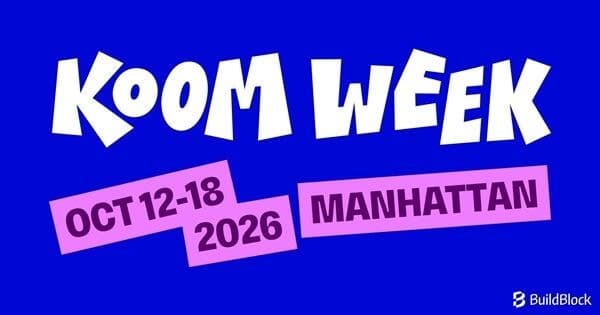 빌드블록, 뉴욕 'KOOM Week 2026' 부동산·건축 총괄 파트너로 참가