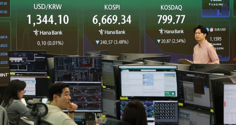 국내 증시 시가총액 한 달 새 270조 원 증발…반도체 대형주 부진 직격탄