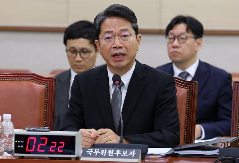 김승원 법무부 장관 후보자, 제넨셀 임상 조작 의혹에 “저는 문과라 성능 몰랐다”