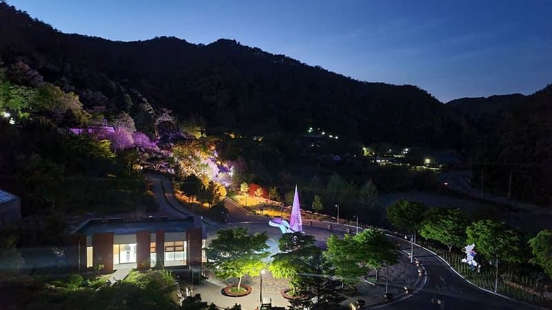홍천 무궁화수목원, 가을밤 은하수 길 걷는 야간 개장 실시