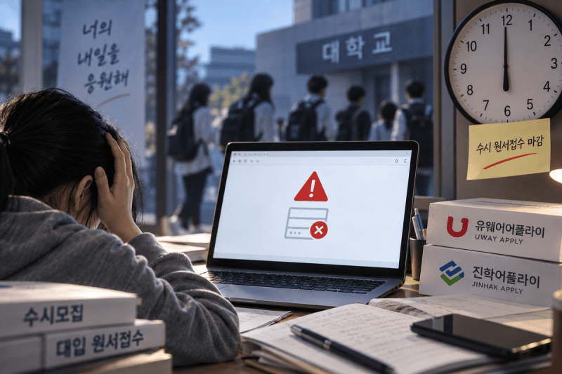 수시 원서접수 '먹통' 사태… 20년 민간 대행 체계 전면 재검토 나선다