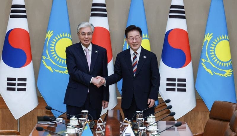 한국-카자흐스탄 관계 17년 만에 격상…원유·원전 등 13건 협력 체결