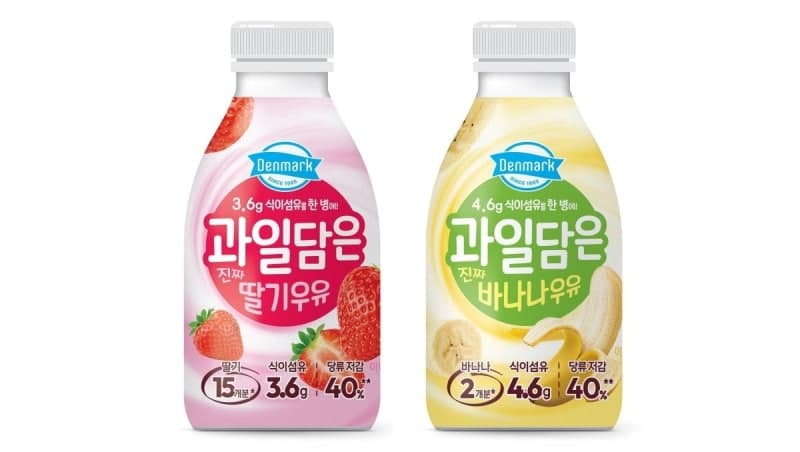 동원F&B, 과일 퓨레와 식이섬유 담은 '덴마크 과일담은 가공유' 출시