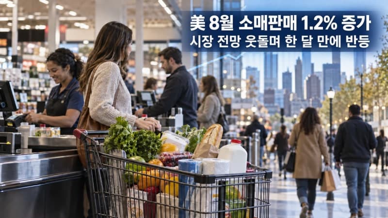 미국 8월 소매판매 1.2% 급증…예상치 웃돈 소비 서프라이즈