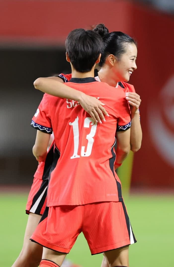 한국 여자 축구, 방글라데시 6-0 대파…2연승으로 8강 청신호
