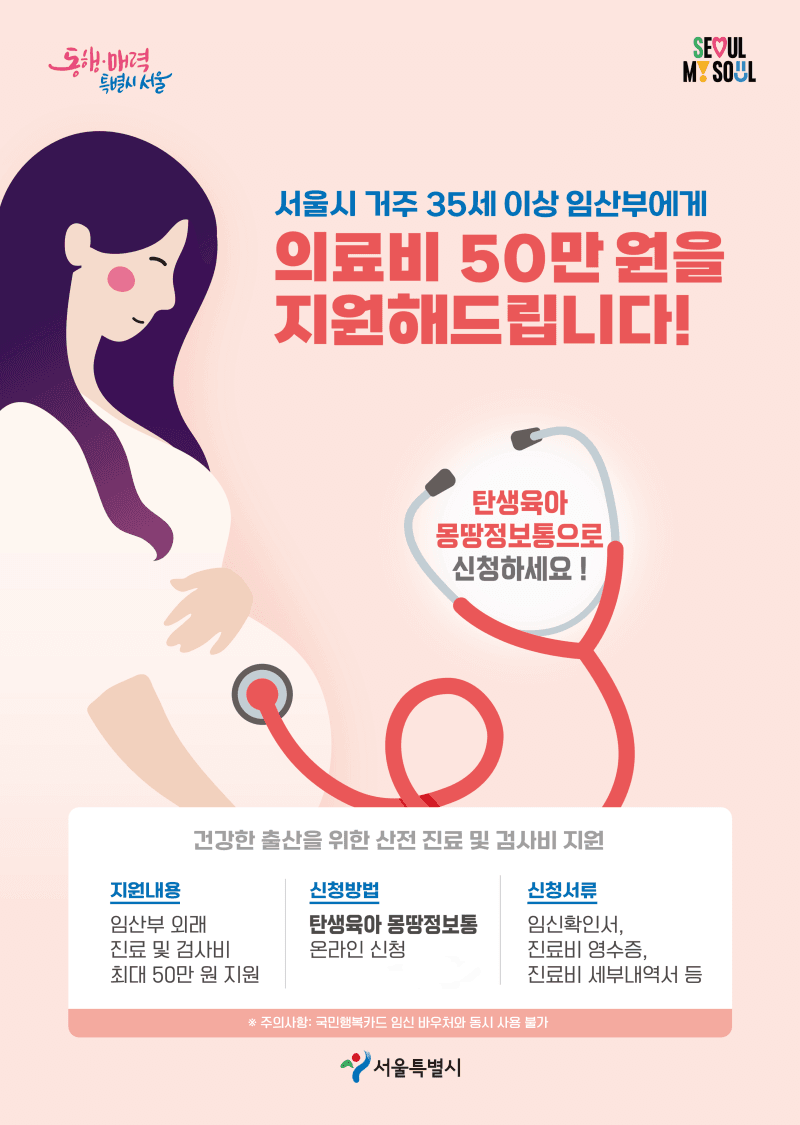 서울시 35세 이상 임산부 의료비 지원, 이용자 96% "경제적 부담 덜었다"