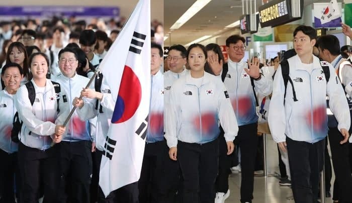 태극기는 막고 도요토미는 등장…나고야 AG 개막 전부터 논란