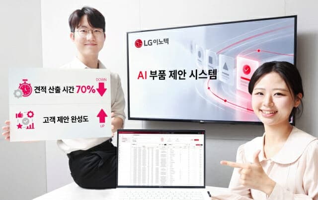 LG이노텍, AI 부품 제안 시스템 구축…견적 산출 시간 70% 단축