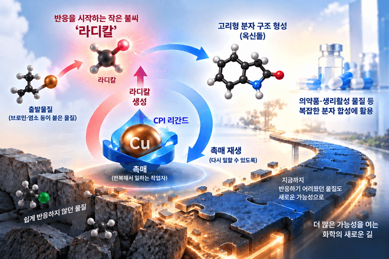 KAIST 이윤미 교수팀, 라디칼 생성과 촉매 재생 균형 맞추는 새 합성 기술 개발