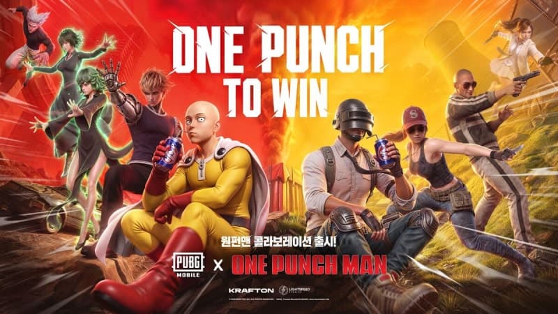 크래프톤 '배틀그라운드 모바일', 인기 애니메이션 '원펀맨'과 컬래버레이션 진행