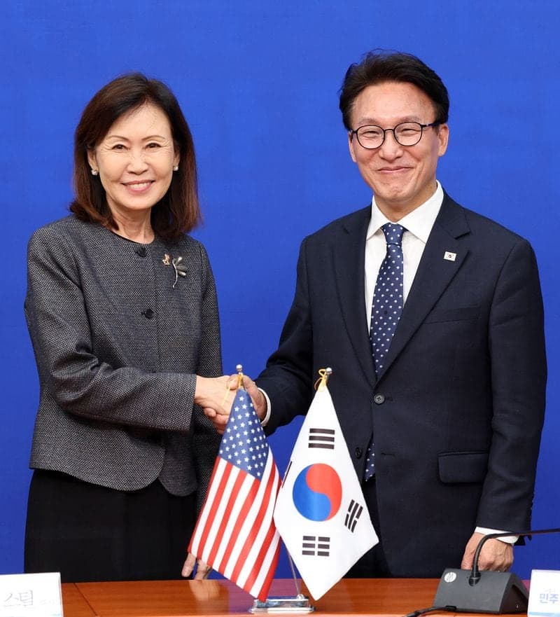 스틸 주한미국대사, 여야 지도부 관저 초청 만찬…파병·투자 현안 논의 주목