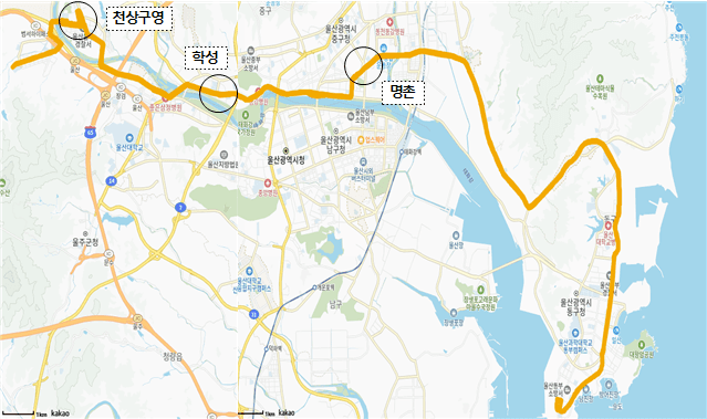 울산 시내버스 10월 3일 1차 개편…123번 부활·126번 증차
