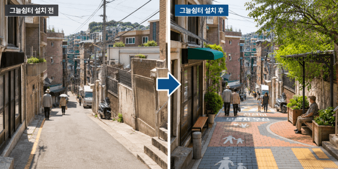 서울시, 5분마다 쉴 수 있는 ‘그늘쉼터’ 조성…보행약자 편의 높인다