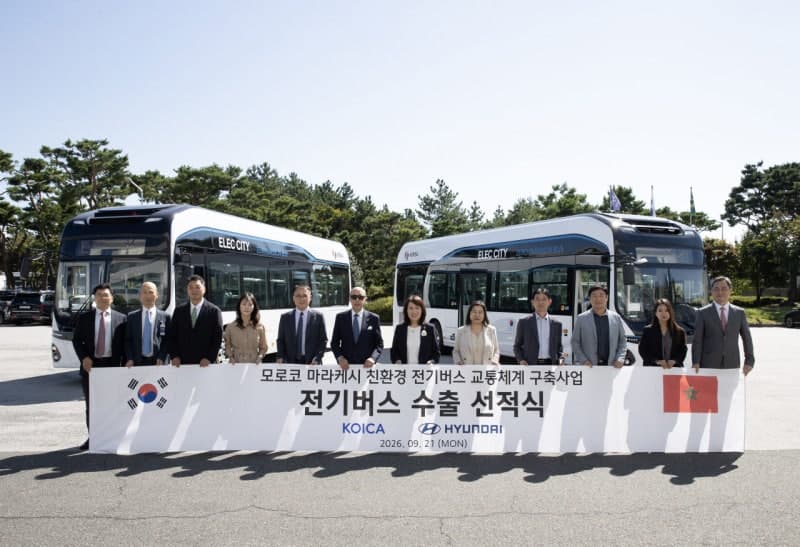 현대차, 모로코 마라케시에 전기버스 '일렉시티' 15대 공급