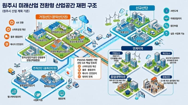 원주시, 3,124억 투입해 노후 산단을 미래산업 스마트그린 산단으로 대전환