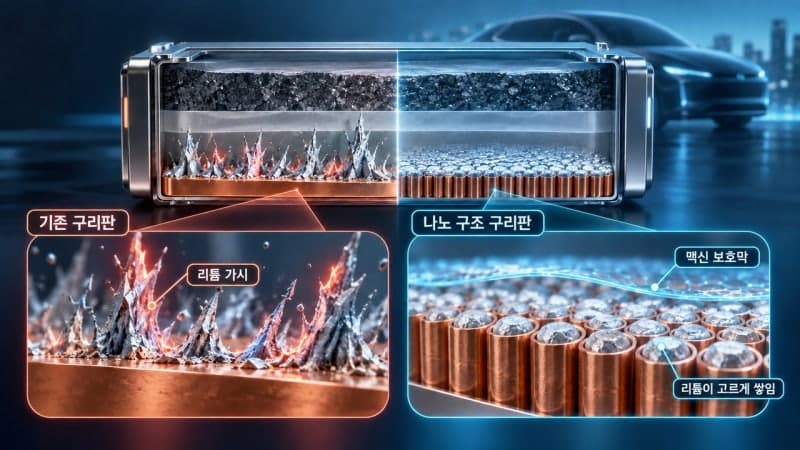 KAIST, 반도체 초미세 공정으로 무음극 리튬금속전지 수명 늘린다