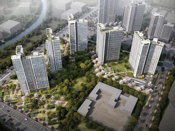 부산진해경자청, 명지지구 2단계 실시계획 변경…방음벽 허물고 주거·업무 기능 강화