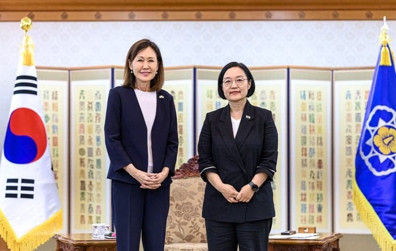 한성숙 총리, 미셸 스틸 신임 주한美대사 접견…첨단산업 협력 논의
