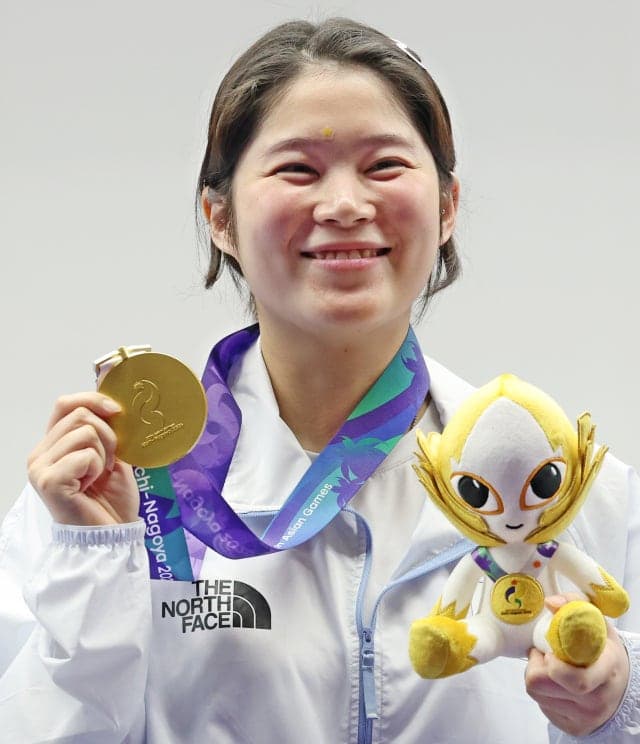 추가은, 사격 10m 공기권총 아시아신기록으로 한국 첫 금메달 명중