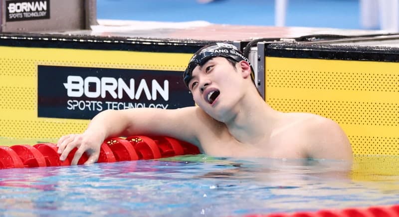황선우, 아시안게임 자유형 200m 2연패 무산…장잔숴 아시아 신기록 우승
