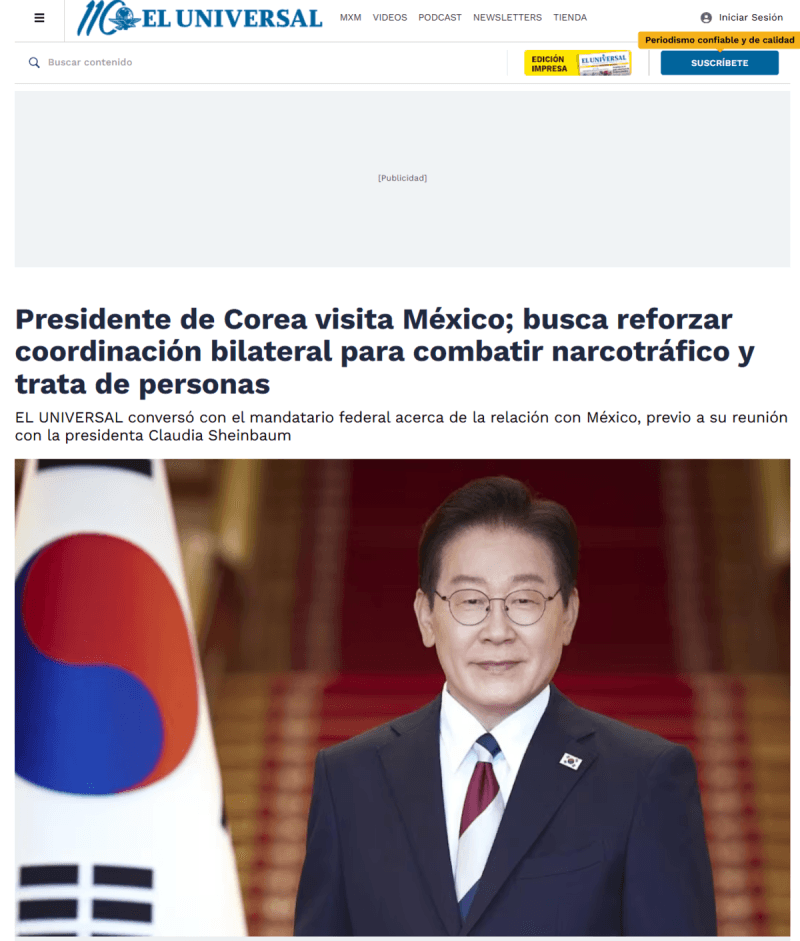 이재명 대통령, 16년 만의 멕시코 국빈 방문…FTA 재개와 FA-50 방산 협력 추진