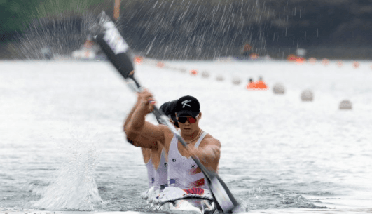 남자 카약 4인승 500m 사상 첫 금빛 질주…중국 제치고 9번째 金