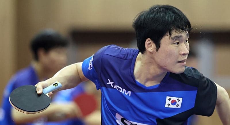 2026 아시안게임 탁구 남자복식 장우진-박규현, 남북전 패배로 16강 좌절