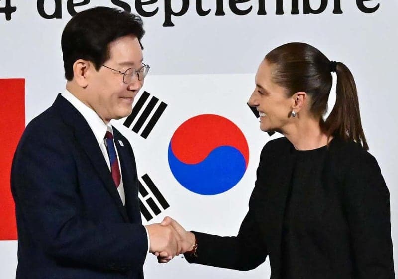 이재명 대통령-셰인바움 멕시코 대통령, 기업인 간담회서 경제협력 강화 논의