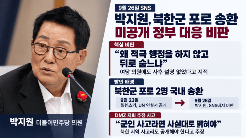 DMZ 지뢰 폭발과 北포로 송환에… 與 "음모론 중단" vs 野 "은폐 공작"