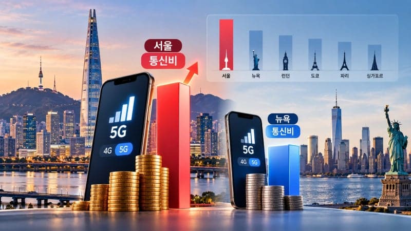 서울 스마트폰 요금 세계 6대 도시 중 최상위권… 4G 요금 1위 기록