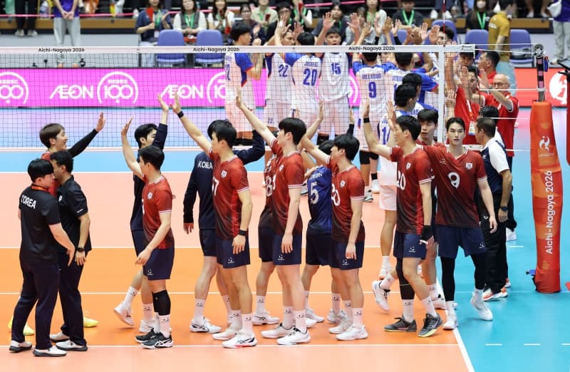 한국 남자배구, 나고야 아시안게임 첫 경기서 필리핀 3-0 완파
