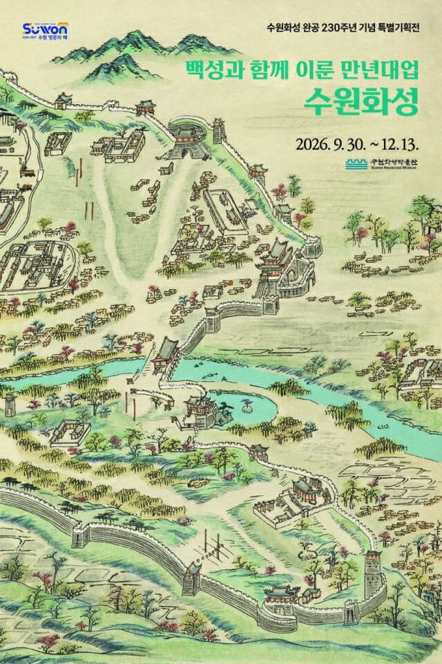 수원화성 완공 230주년 기념, '백성과 함께 이룬 만년대업' 특별기획전 개최