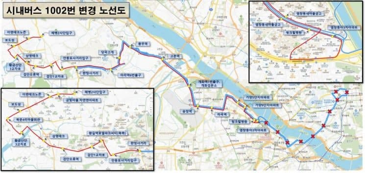 김포골드밸리 출퇴근길 개선…1002번 버스 노선 10월부터 변경