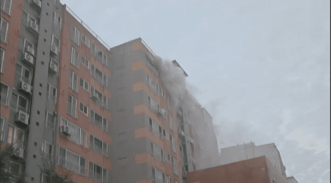 제주 서귀포시 오피스텔 10층 화재 발생…주민 30여 명 대피