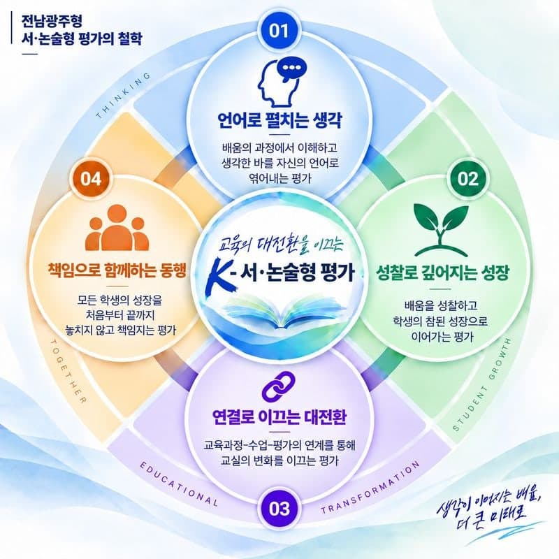 전남광주통합특별시교육청, 서·논술형 평가 이끌 '선도교원' 200명 양성