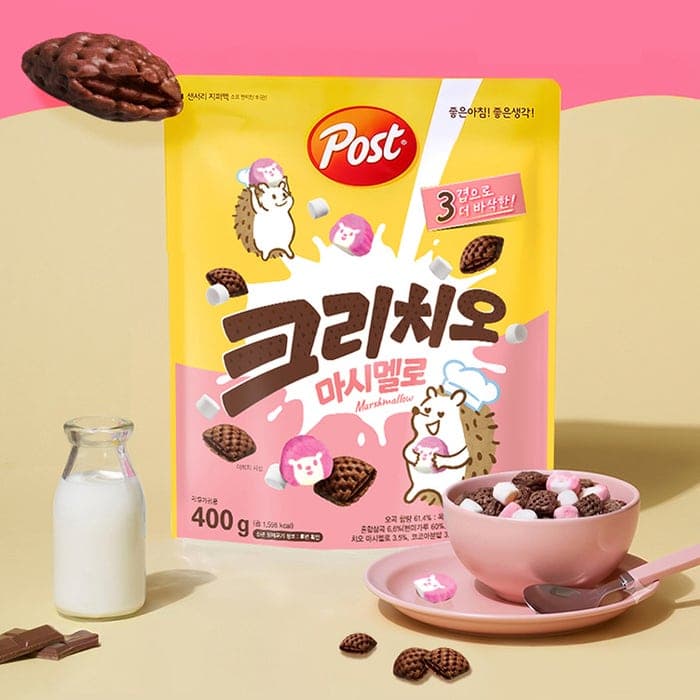동서식품, 고슴도치 캐릭터 '치오' 담은 '포스트 크리치오 마시멜로' 출시