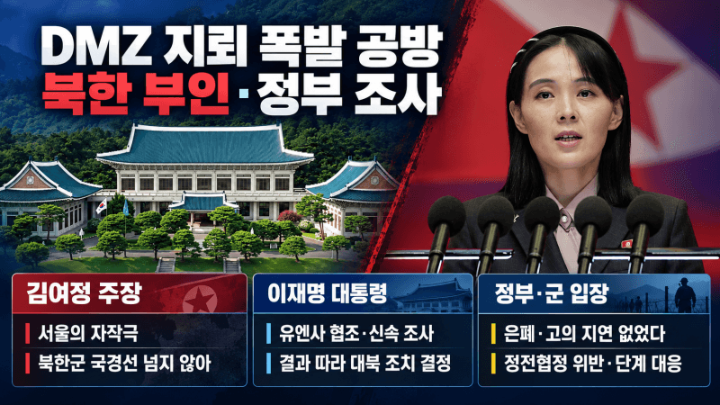 유엔사 "DMZ 지뢰 폭발은 北 정전협정 위반"… 北 김여정은 "자작극" 주장