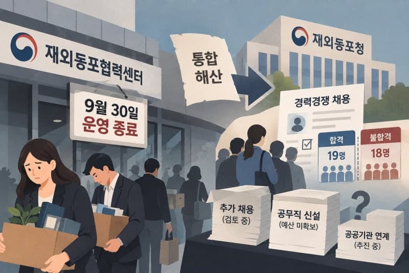 재외동포협력센터 해산에 직원 절반 실직 위기…고용승계 대책 촉구