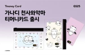 티머니, 인기 캐릭터 ‘가나디’와 두 번째 협업…천사와 악마 카드 출시